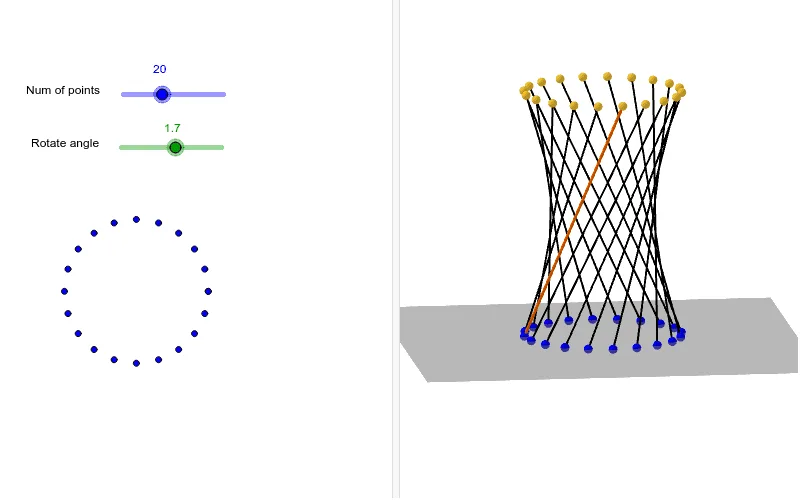 Geometric Construction of a Hyperboloid