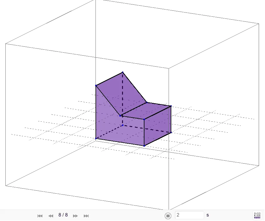 Orthographic Projections and 3D Solids: Geometric Construction of a Pentagonal P