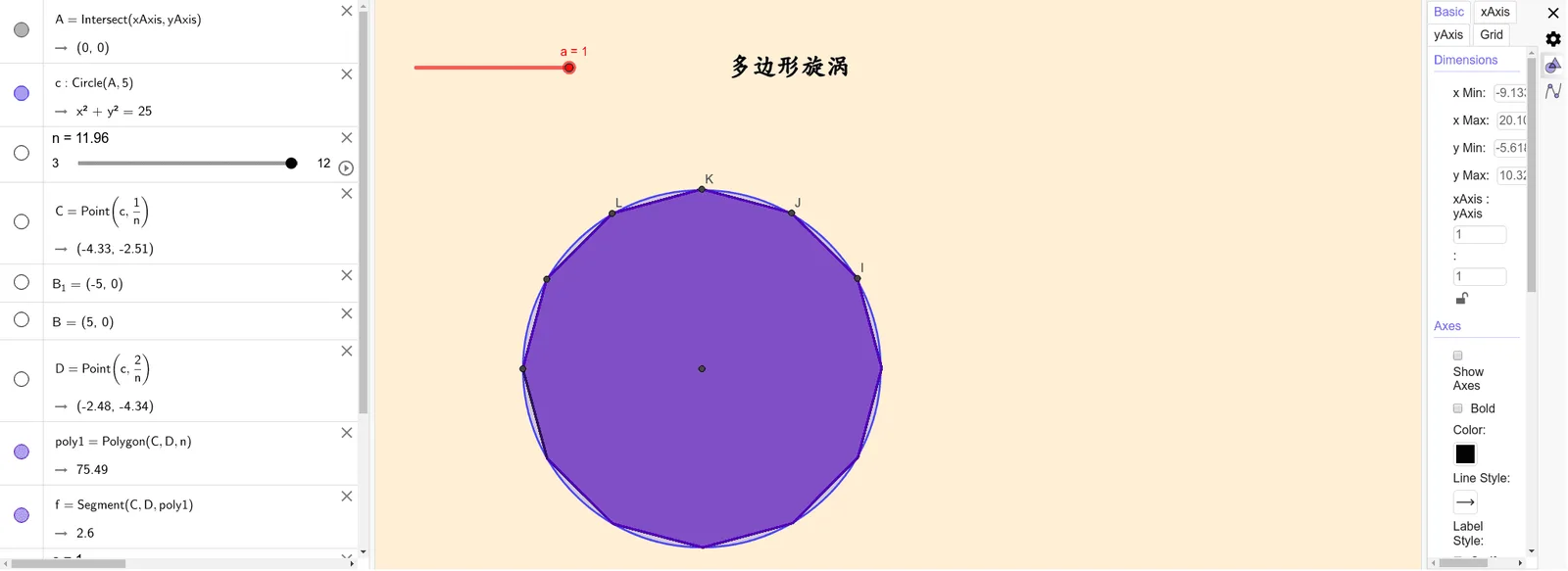 Polygon Vortex Iteration Construction