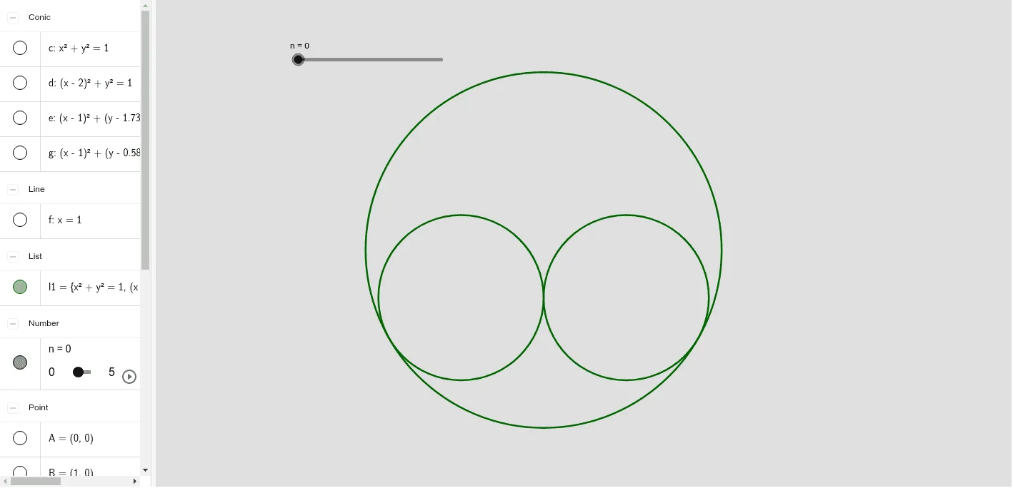 Apollonius Circles Geometric Construction