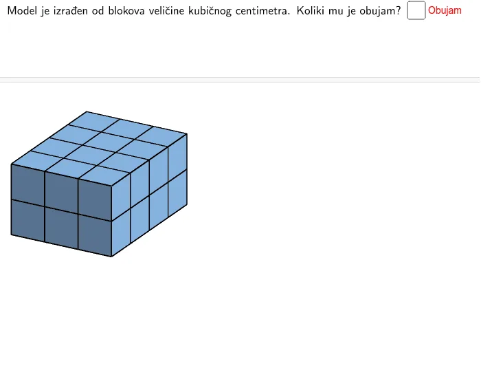 Cube Volume Measurement and Translation Transformation