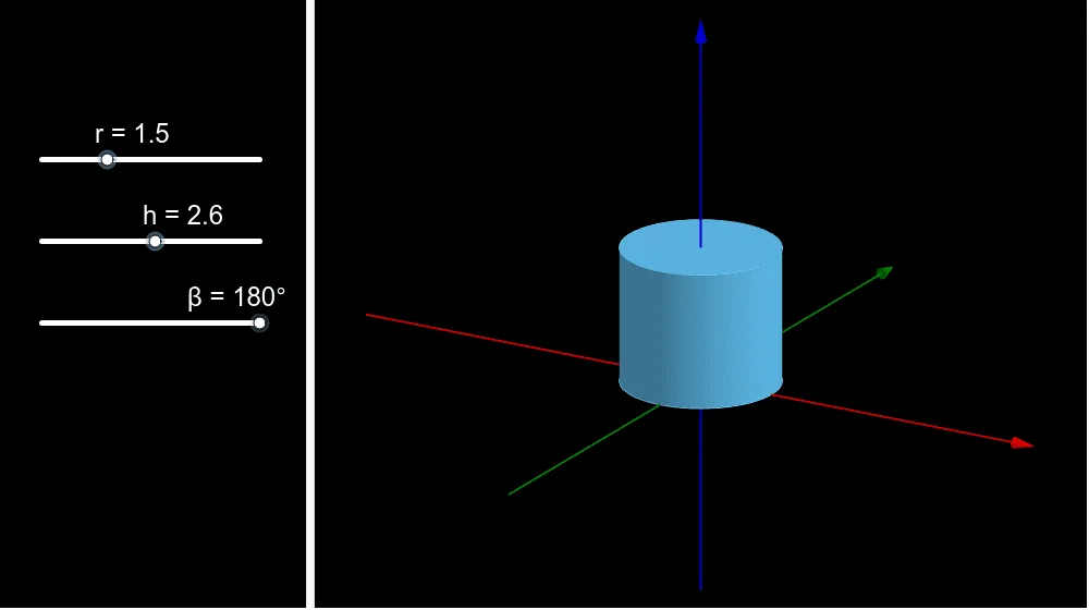 Net of a Right Circular Cylinder - Method 2