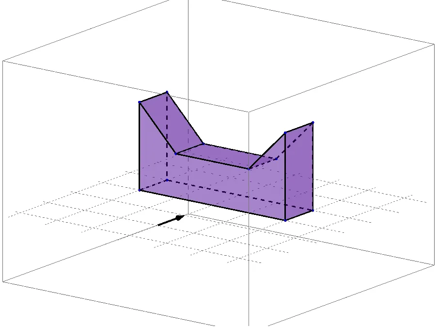 Geometric Construction and Vector Analysis of a Hexagonal Prism in 3D