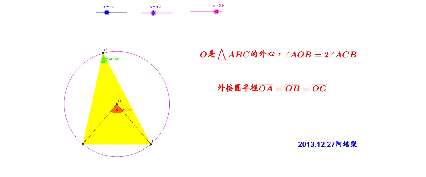 Geometric Construction of the Circumcenter and Circumcircle of a Triangle