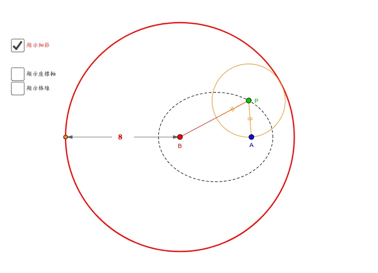 Locus of Conic Sections: Center of Circle Tangent to a Fixed Circle and Passing 