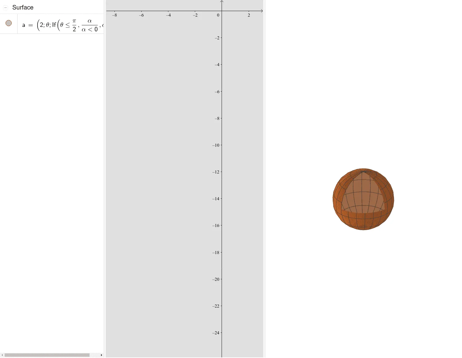 Seven-Eighths Sphere Parametric Surface
