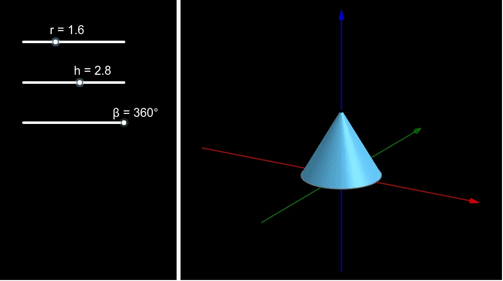 Net of a Right Circular Cone
