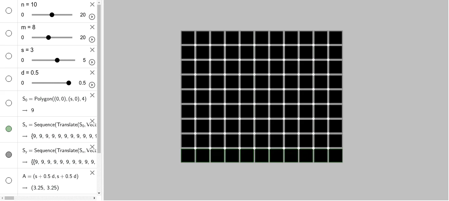 Flickering White Dots: Geometric Optical Illusion with Polygons