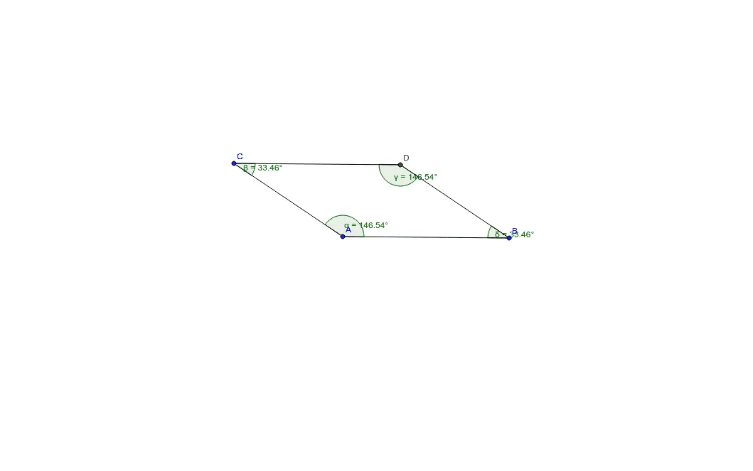 Geometric Construction and Properties of a Parallelogram