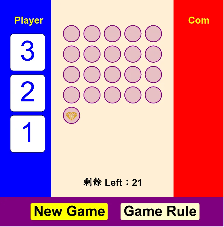 The 21 Game: A Variant of Nim