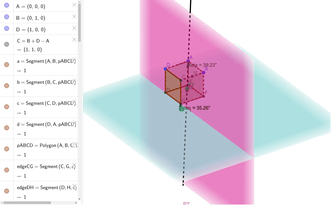 Solid Geometry: Prism Cross-Sections and Spatial Angles