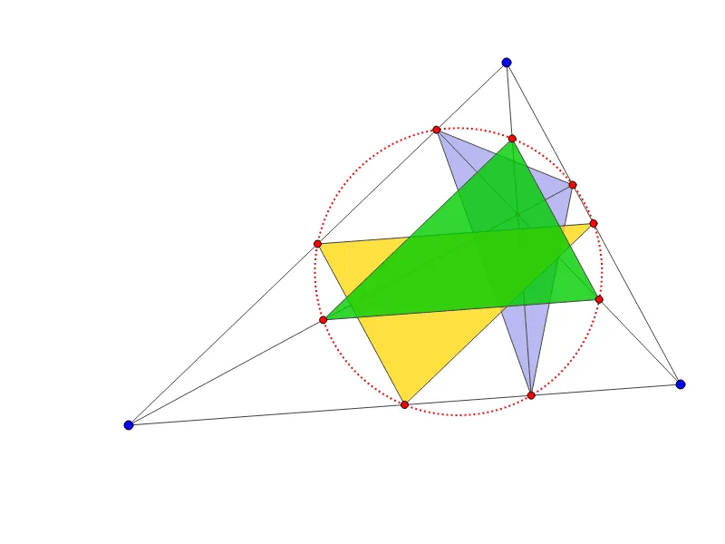 Geometric Construction and Demonstration of the 9-Point Circle
