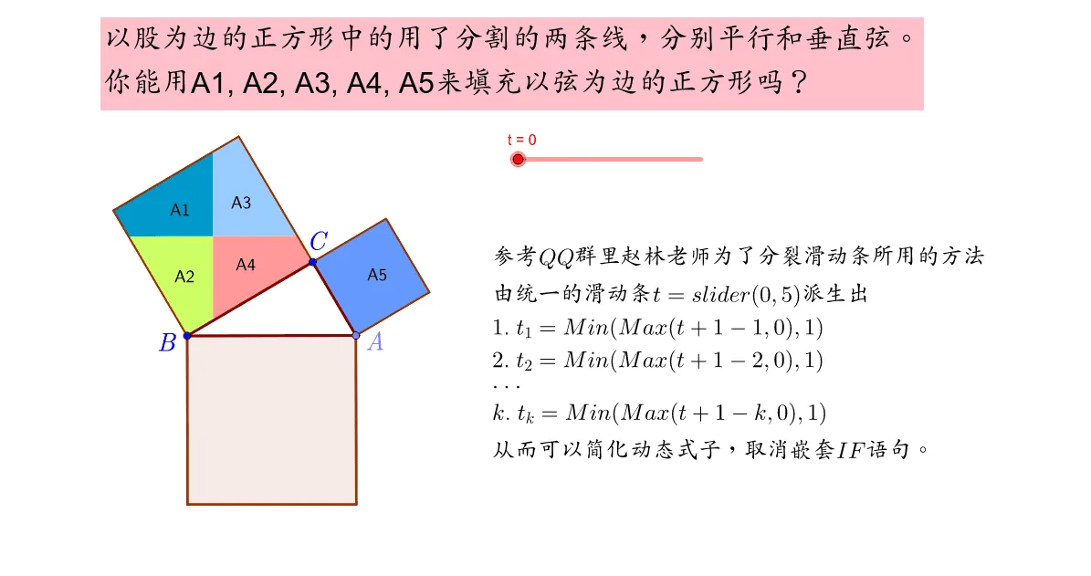 Pythagorean Theorem Proof: Dividing the Leg