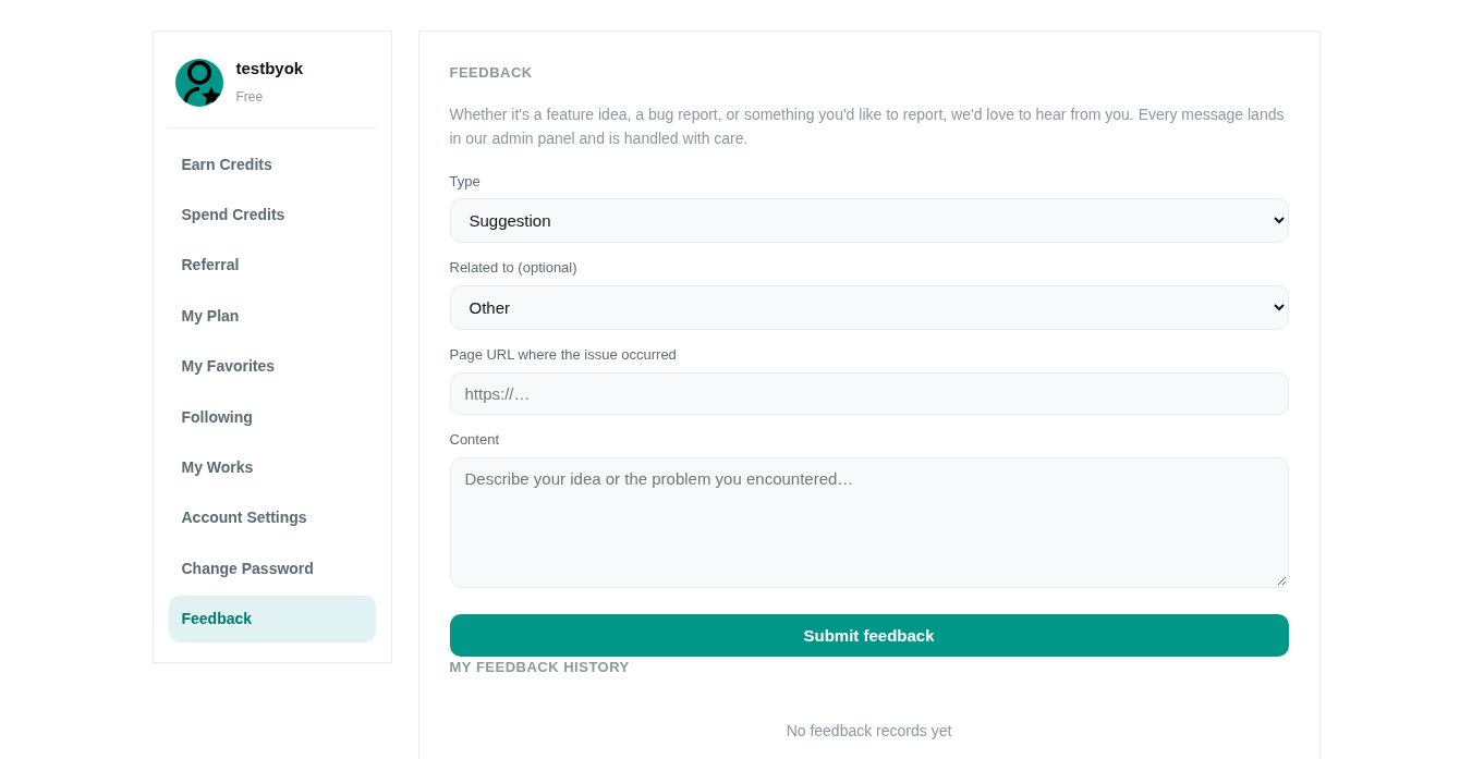 My feedback